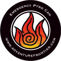 EMERGENCY PYRO CAN WWW.ADVENTUREFRONTIER.COM trademark