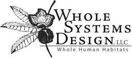 WHOLE SYSTEMS DESIGN, LLC WHOLE HUMAN HABITATS trademark