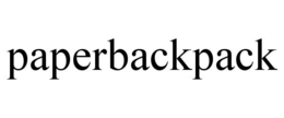 PAPERBACKPACK trademark