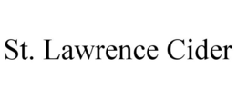 ST. LAWRENCE CIDER trademark