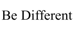 BE DIFFERENT trademark