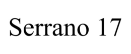 SERRANO 17 trademark