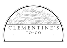 CLEMENTINE'S TO-GO CHEDDAR FRESH HOMEMADE SPICES CHICKEN ORANGES PARMESAN SPINACH GRAPES APPLES ATICHOKES TOMATO LEMONS trademark