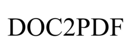 DOC2PDF trademark