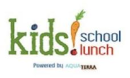 KIDS! SCHOOL LUNCH POWERED BY AQUA TERRA trademark