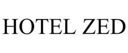 HOTEL ZED trademark