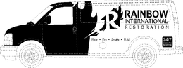 R RAINBOW INTERNATIONAL RESTORATION WATER· FIRE· SMOKE· MOLD 24/7 EMERGENCY SERVICE trademark