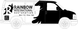 R RAINBOW INTERNATIONAL RESTORATION WATER· FIRE· SMOKE· MOLD 24/7 EMERGENCY SERVICE trademark