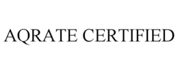 AQRATE CERTIFIED trademark