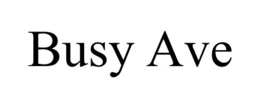 BUSY AVE trademark