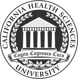 CALIFORNIA HEALTH SCIENCES UNIVERSITY COGITO COGNOSCO CURO trademark
