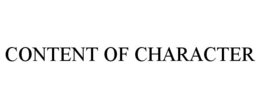 CONTENT OF CHARACTER trademark