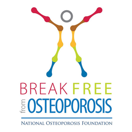 BREAK FREE FROM OSTEOPOROSIS NATIONAL OSTEOPOROSIS FOUNDATION trademark
