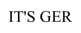 IT'S GER trademark