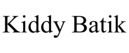 KIDDY BATIK trademark