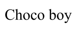 CHOCO BOY trademark