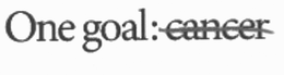 ONE GOAL: CANCER trademark