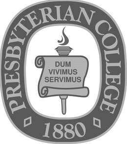 PRESBYTERIAN COLLEGE 1880 DUM VIVIMUS SERVIMUS trademark