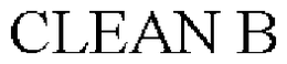 CLEAN B trademark
