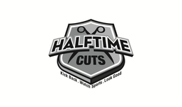 HALFTIME CUTS KICK BACK. WATCH SPORTS. LOOK GOOD. trademark