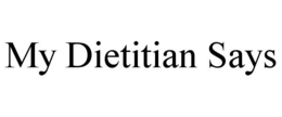 MY DIETITIAN SAYS trademark