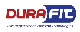 DURA FIT OEM REPLACEMENT EMISSION TECHNOLOGIES trademark