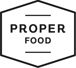 PROPER FOOD trademark