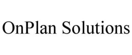ONPLAN SOLUTIONS trademark