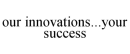 OUR INNOVATIONS...YOUR SUCCESS trademark