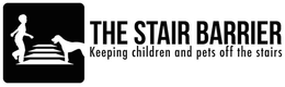 THE STAIR BARRIER KEEPING CHILDREN AND PETS OFF THE STAIRS trademark