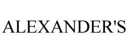 ALEXANDER'S trademark