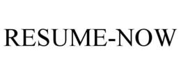 RESUME-NOW trademark