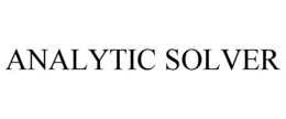 ANALYTIC SOLVER trademark