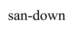 SAN-DOWN trademark