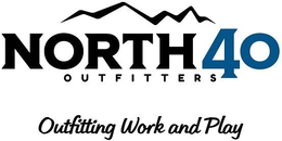 NORTH 40 OUTFITTERS OUTFITTING WORK AND PLAY trademark