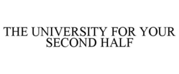 THE UNIVERSITY FOR YOUR SECOND HALF trademark