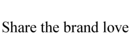 SHARE THE BRAND LOVE trademark