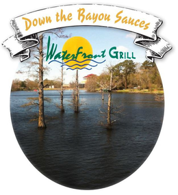DOWN THE BAYOU SAUCES WATERFRONT GRILL trademark