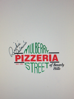 RICHIE PALMER'S MULBERRY STREET PIZZERIA OF BEVERLY HILLS EST. 1991 trademark