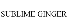 SUBLIME GINGER trademark