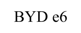 BYD E6 trademark