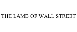 THE LAMB OF WALL STREET trademark