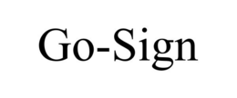 GO-SIGN trademark