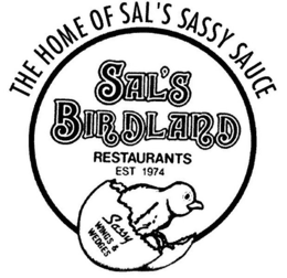 THE HOME OF SAL'S SASSY SAUCE SAL'S BIRDLAND RESTAURANTS EST. 1974 SASSY WINGS & WEDGES trademark