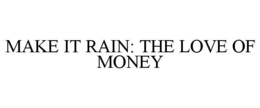 MAKE IT RAIN: THE LOVE OF MONEY trademark