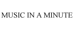 MUSIC IN A MINUTE trademark