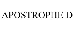 APOSTROPHE D trademark