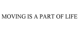 MOVING IS A PART OF LIFE trademark