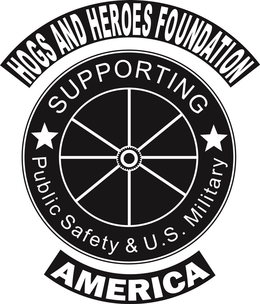 HOGS AND HEROES FOUNDATION SUPPORTING PUBLIC SAFETY & U.S. MILITARY AMERICA trademark