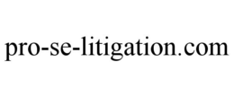 PRO-SE-LITIGATION.COM trademark
